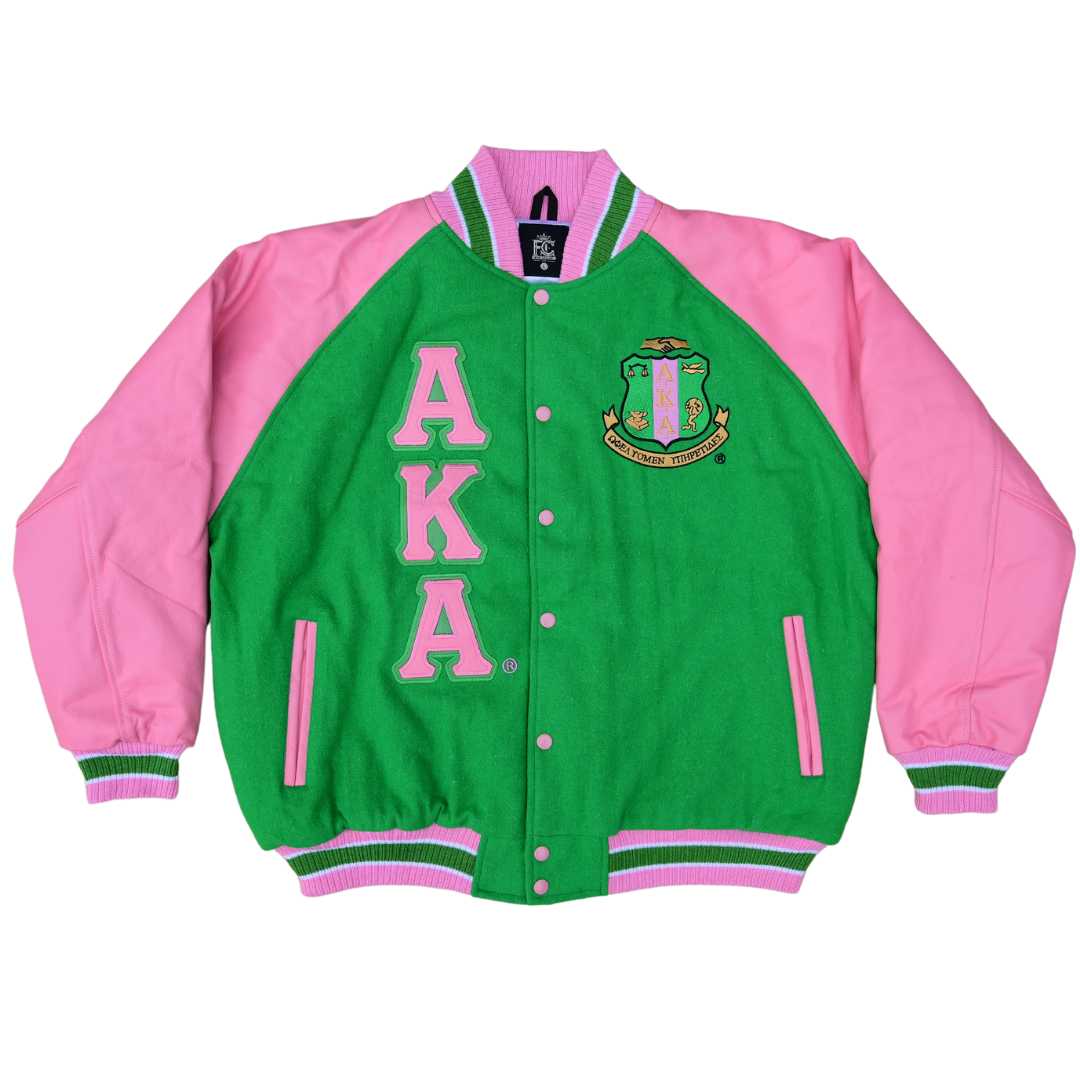 AKA Wool and Leather Letterman Jacket