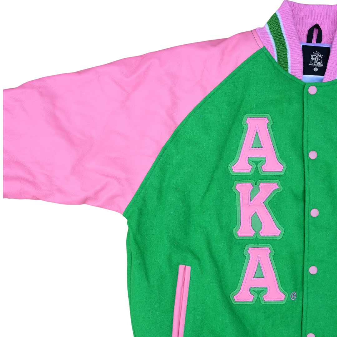 AKA Wool and Leather Letterman Jacket