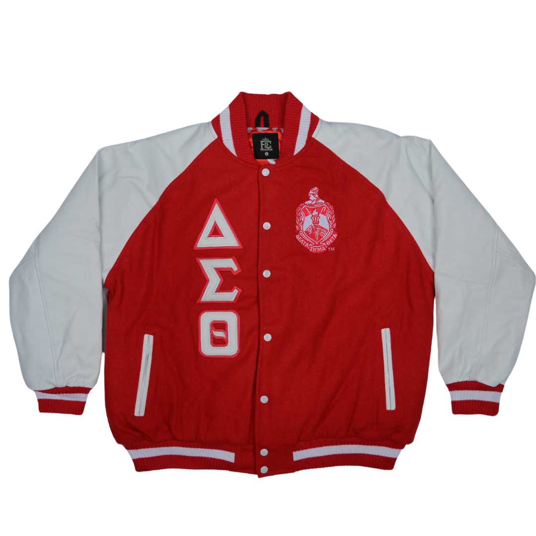 Delta Wool and Leather Letterman Jacket