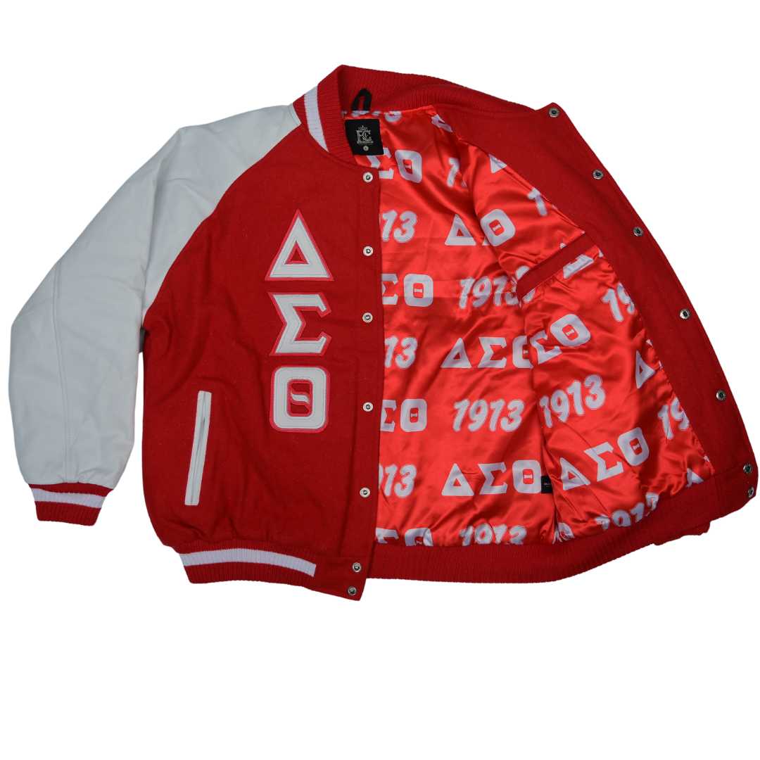 Delta Wool and Leather Letterman Jacket