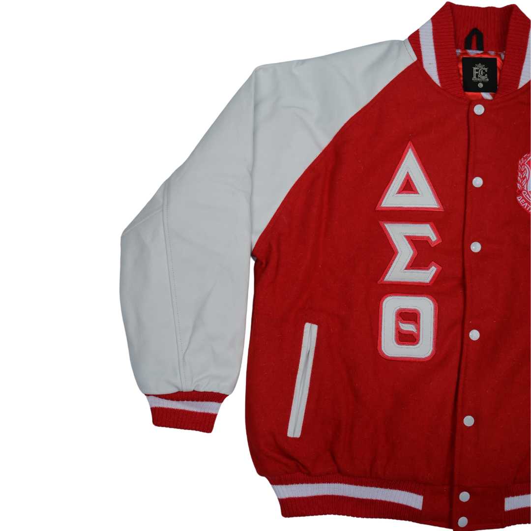 Delta Wool and Leather Letterman Jacket