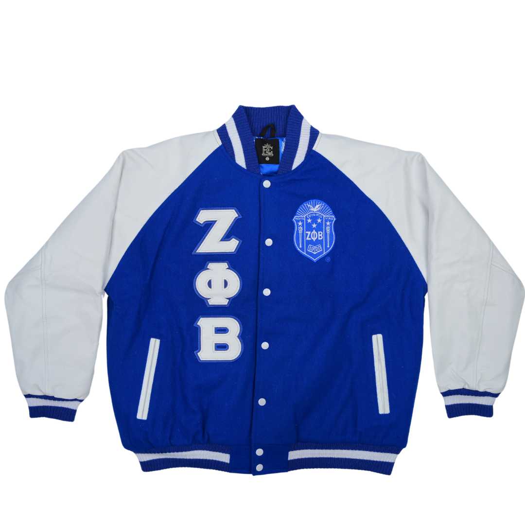 Zeta Wool and Leather Letterman Jacket