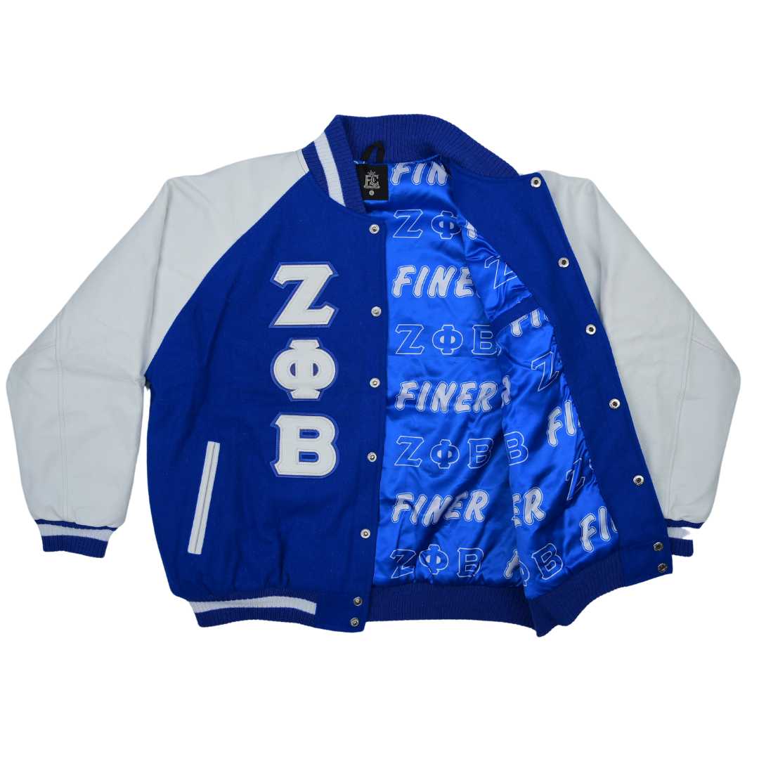 Zeta Wool and Leather Letterman Jacket