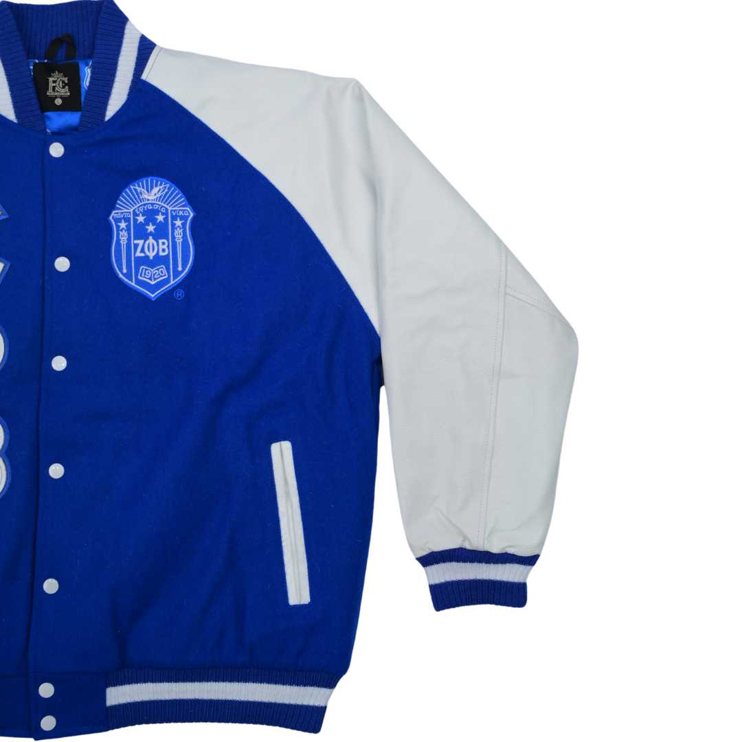 Zeta Wool and Leather Letterman Jacket