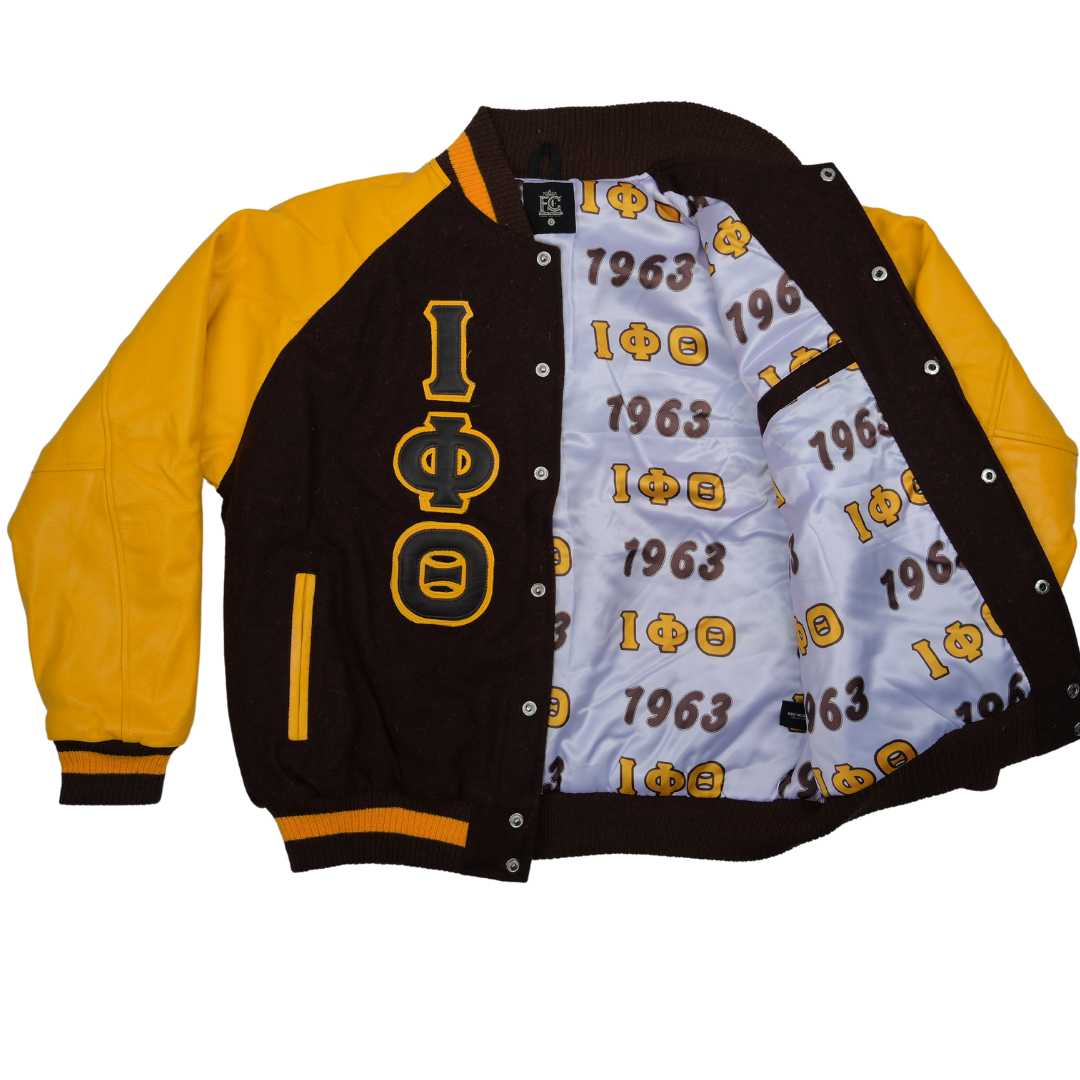 Iota Wool And Leather Letterman Jacket