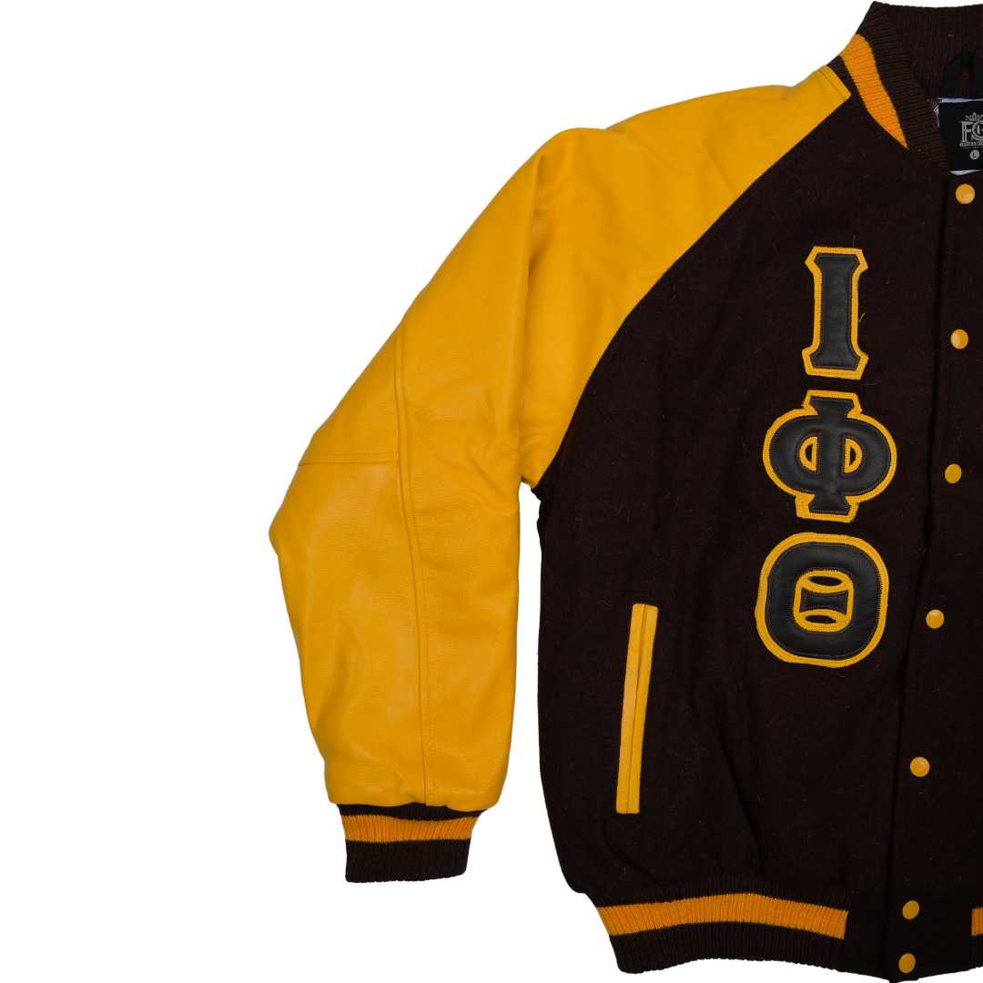 Iota Wool And Leather Letterman Jacket