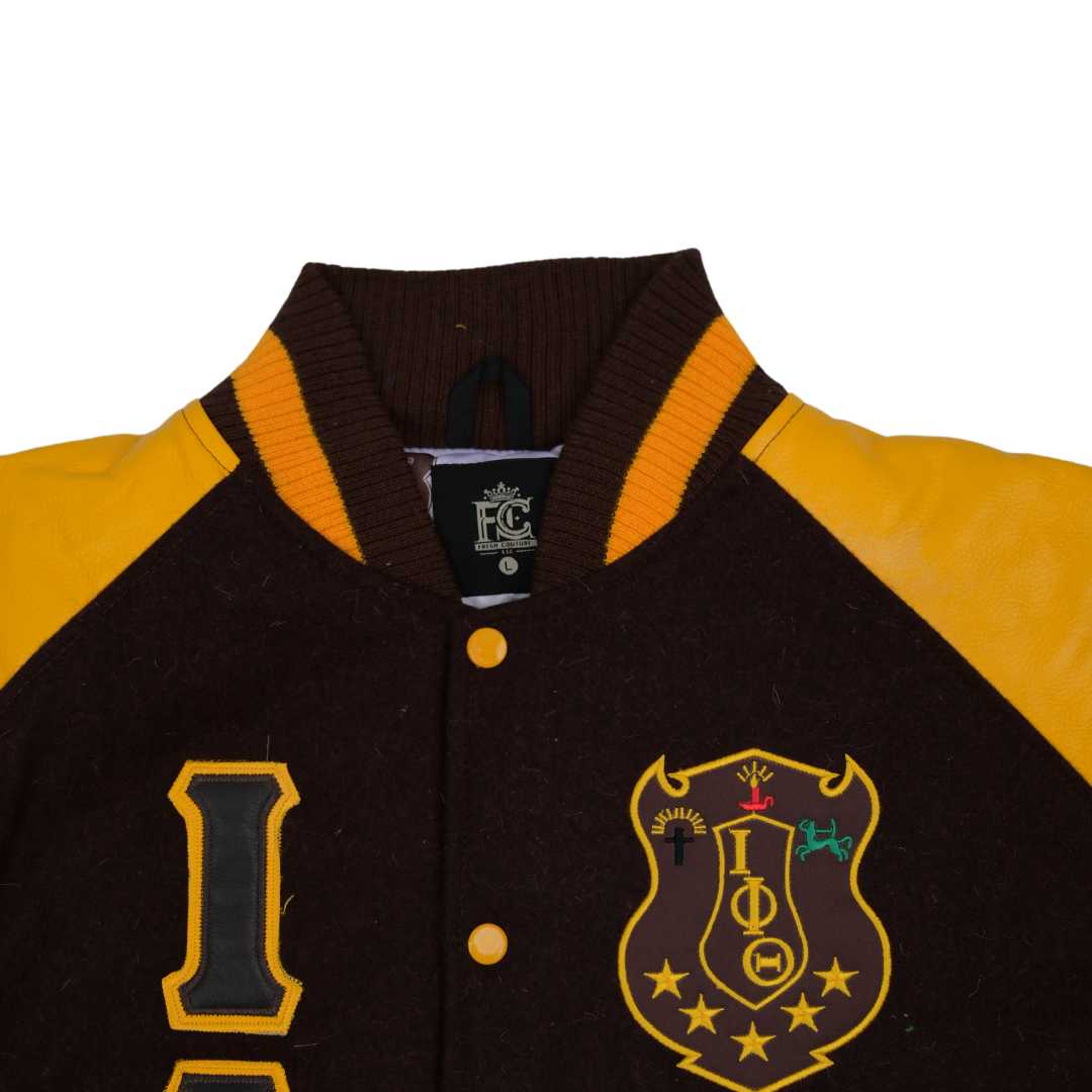 Iota Wool And Leather Letterman Jacket